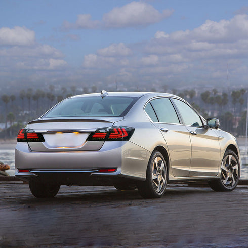 LED Taillights For 2013-2015 Honda Accord W/Sequential Turn Signals DC Prestige