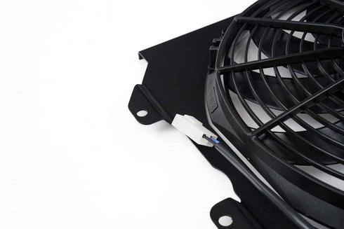 92-00 Civic All-Aluminum Fan Shroud w/ 12-inch SPAL Fan - Black