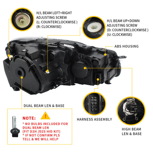 LED Headlights For 2009-2014 Golf Mk6 Halogen Models (Europe is 2008-2012) DC Prestige