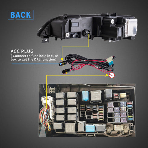 LED Headlights For 2002-2008 Mazda 6 First Gen(GG1) DC Prestige