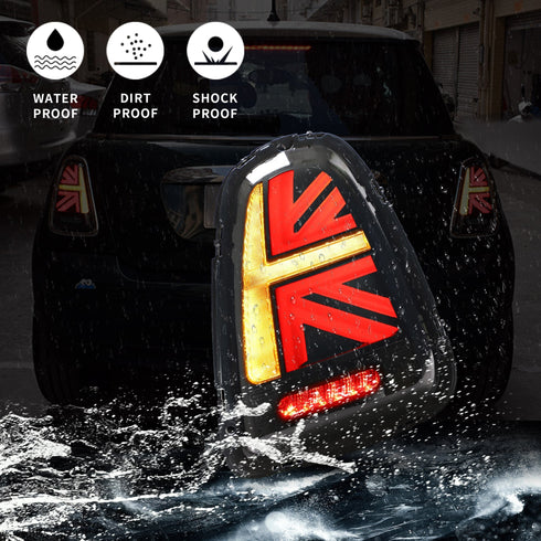 Smoked Red LED Taillights For Mini Cooper 2007-2013 R56 R57 R58 R59 (100 Pairs) DC Prestige