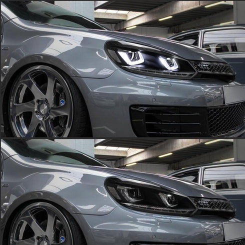LED Headlights For Golf Mk6 2009-2014 Halogen Models (Europe is 2008-2012) DC Prestige