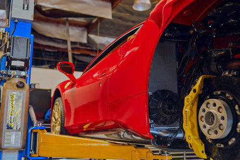 Ferrari 488 / Pista / F8 Twin Intercooler Set - Raw Billet