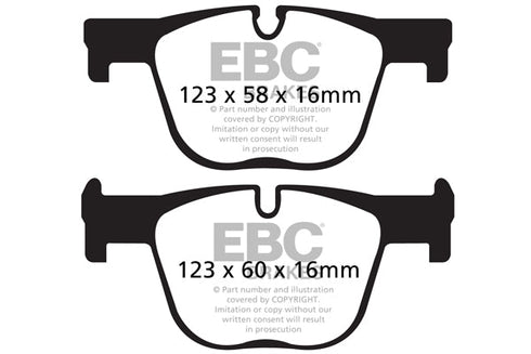 EBC Bluestuff Rear Brake Pads For BMW F30/F32 BMW 335i, 340i, 435i & 440i (330mm Discs) DP52131NDX EBC Brakes