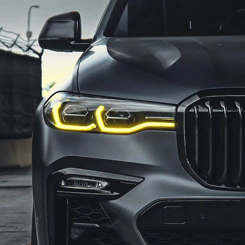 X7 (G07) YELLOW DAYTIME RUNNING LIGHTS LED MODULE SET (LCI LASER) D&C Prestige Online LTD