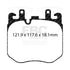 EBC BMW G Series Yellowstuff Front Brake Pads (G20/G22/G30/G32/G42/G01 & more) EBC Brakes