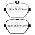 EBC Brakes Rear Brake Pads For Mercedes AMG Vehicles DP42314R EBC Brakes