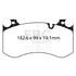 EBC Racing BMW G80/G81 M3, G82/G83 M4 & G87 M2 RP-X Front Brake Pads DP82454RPX EBC Brakes