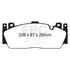EBC Racing RP-X Front Brake Pads For BMW 2NH Caliper (F87 M2 Competition, F10 M5 & F13 M6) DP82148RPX EBC Brakes