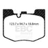EBC Toyota Supra GR RP-1 Full Race Front Brake Pads (A90) EBC Brakes
