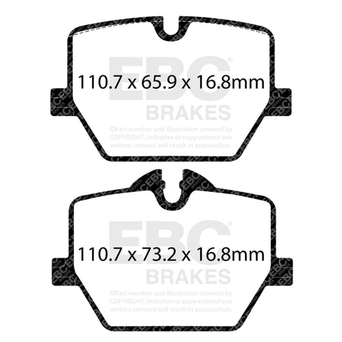 EBC Toyota Supra GR RP-1 Full Race Rear Brake Pads (A90) EBC Brakes