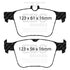 EBC Volkswagen Golf R RP-1 Full Race Rear Brake Pads DP82173RP1 (Mk7) EBC Brakes