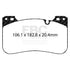 EBC Yellowstuff Front Brake Pads For BMW F90 M5, F92 M8, F95 X5M & F96 X6M (4000 Series Sport Set DP42331R) EBC Brakes