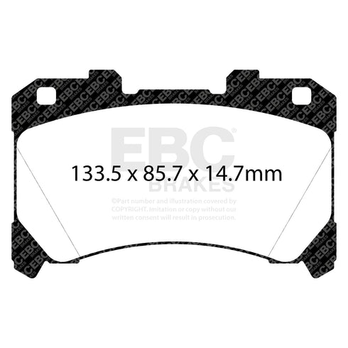 EBC Yellowstuff Front Brake Pads For Toyota GR Yaris (Mk4 2020+) EBC Brakes