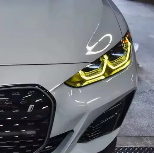 white BMW m3 m4 csl yellow daytime running light led module set g80 g81 g82 g83