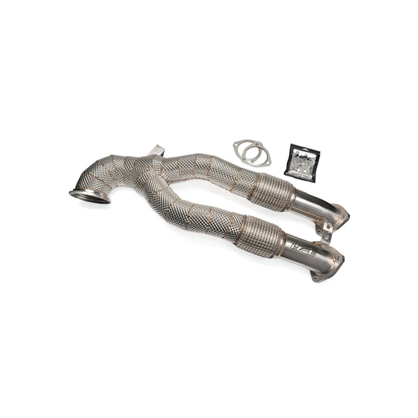 HFE Audi RS3 Heat-Shielded Stainless Steel Downpipe – 8V LCI 2017+
