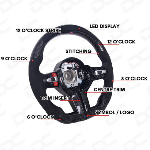 CUSTOMISABLE F CHASSIS LED STEERING WHEEL (MADE TO ORDER) - D&C Prestige Online LTD