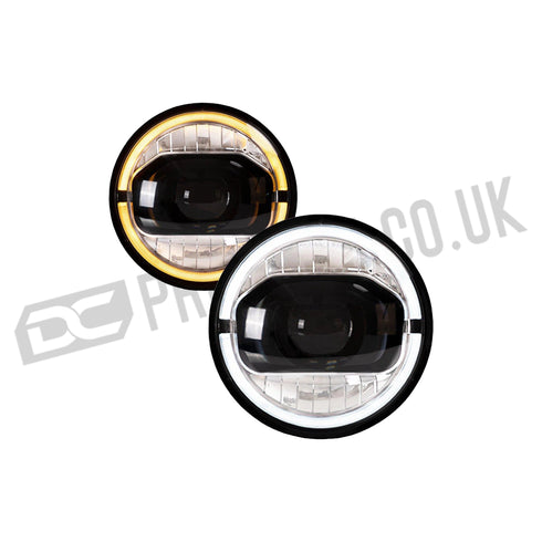 LED Headlights For Jeep Wrangler JK 2007-2017 Third Generation DC Prestige