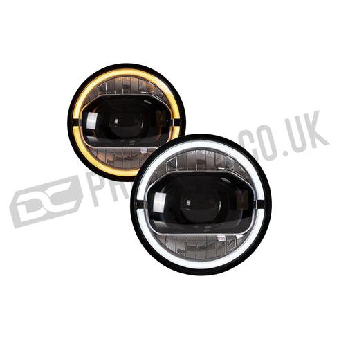 LED Headlights For Jeep Wrangler JK 2007-2017 Third Generation DC Prestige