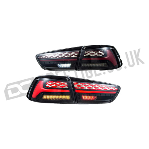 LED Tail lights For 2008-2018 Mitsubishi Lancer Sedan/EVO X DC Prestige