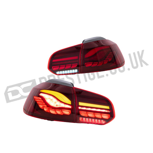 LED Tail lights For Golf 6 MK6 2009-2014 (Europe is 2008-2012) DC Prestige