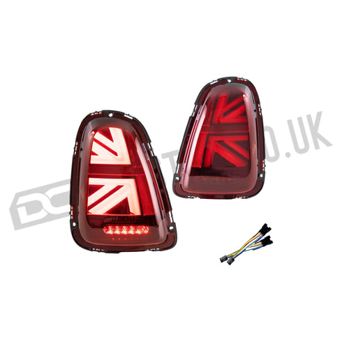 LED Taillights For 2007-2013 Mini Cooper R56 R57 R58 R59 Union Jack Rear lamps DC Prestige