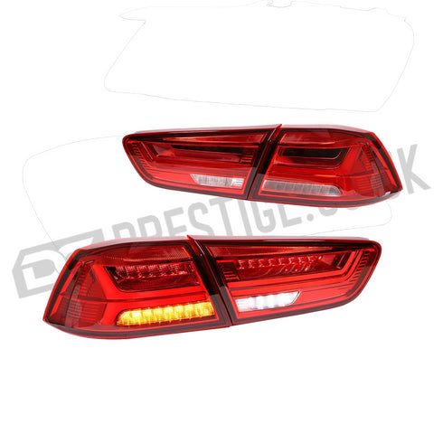 LED Taillights For 2008-2017 Mitsubishi Lancer Rear Lights Assembly DC Prestige