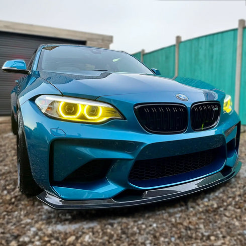 BMW M2 NON - COMPETITION | 2 SERIES | CSL YELLOW DAYTIME RUNNING LIGHTS LED MODULE SET | F87 | F22 | F23 | PRE LCI DC Prestige