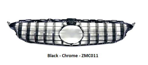 Zunsport Mercedes C Class W205 AMG GT-R Panamericana Style Front Grille (Without Camera Hole)
