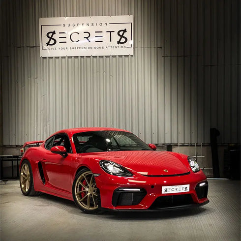 Suspension-Secrets-Camber-Caster-Plate-Top-Mounts-Porsche-981-/-718-Cayman-GT4