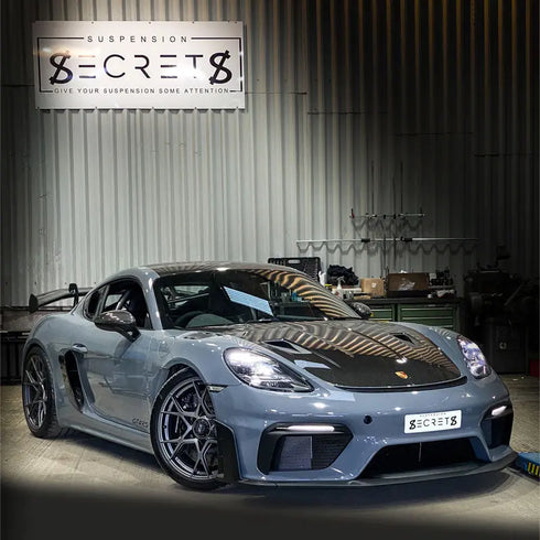 Suspension-Secrets-Camber-Caster-Plate-Top-Mounts-Porsche-718-GT4-RS