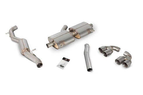 Scorpion Exhausts Resonated cat-back system without valves Non-valved S1 2.0 TFSi Quattro 2014 - SAU047D Scorpion Exhausts