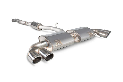Scorpion Exhausts Resonated cat-back system without valves Non-valved S1 2.0 TFSi Quattro 2014 - SAU047 Scorpion Exhausts