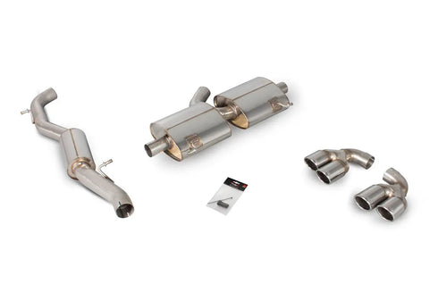 Scorpion Exhausts Resonated cat-back system without valves Non-valved S1 2.0 TFSi Quattro 2014 - SAU047 Scorpion Exhausts