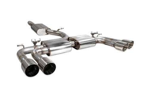 Scorpion Exhausts Resonated cat/gpf-back system & electronic valves Valved S3 Saloon 8V 2019 - SAU096 Scorpion Exhausts