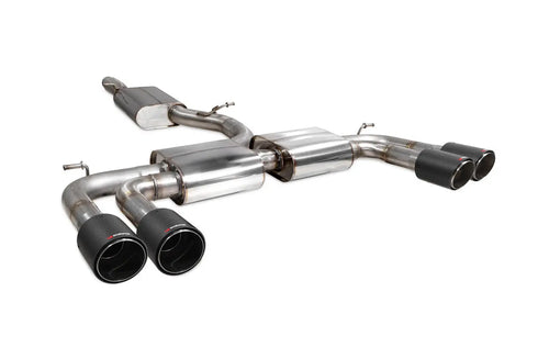 Scorpion Exhausts Resonated cat/gpf-back system without valves Non-valved S3 Saloon 8V 2013 - SAU097CF Scorpion Exhausts