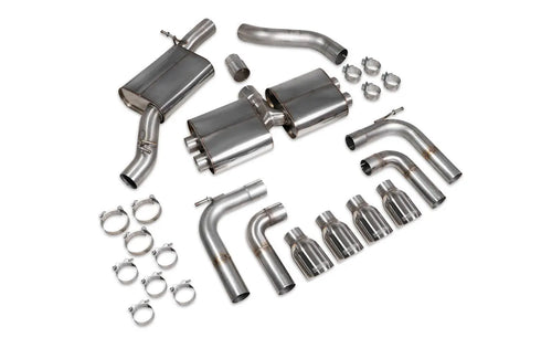 Scorpion Exhausts Resonated cat/gpf-back system without valves Non-valved S3 Saloon 8V 2013 - SAU097 Scorpion Exhausts