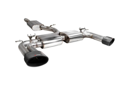 Scorpion Exhausts Resonated cat/gpf-back system & electronic valves Valved S3 Saloon 8V 2013 - SAU098CF Scorpion Exhausts