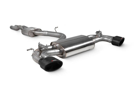 Scorpion Exhausts Resonated cat-back system with valves Valved RS3 8V Pre-Facelift 2015 - SAU106CF Scorpion Exhausts