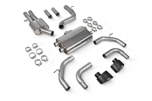 Scorpion Exhausts Resonated cat-back system without valves Non-valved RS3 8V Pre-Facelift 2015 - SAU107CF Scorpion Exhausts