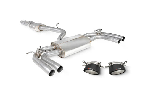 Scorpion Exhausts Resonated Cat/GPF-back system with valves Valved - RS3 8Y Saloon - 2021 - SAU115CF Scorpion Exhausts