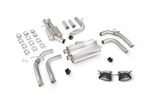 Scorpion Exhausts Resonated Cat/GPF-back system with valves Valved - RS3 8Y Saloon - 2021 - SAU115CF Scorpion Exhausts
