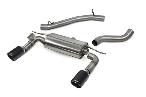 Scorpion Exhausts Non-res cat-back system with electronic valves Valved - TT MK3 2.0 TFSi Quattro Non GPF Model Only - 2014 - 2019 - SAUS085CF Scorpion Exhausts