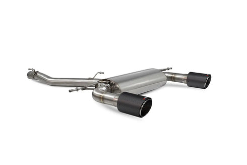 Scorpion Exhausts Non-resonated cat-back system with no valves Non-valved - TT MK3 2.0 TFSi Quattro Non GPF Model Only - 2014 - 2019 - SAUS086CF Scorpion Exhausts