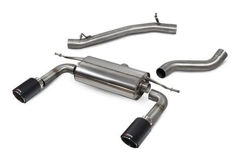 Scorpion Exhausts Non-resonated cat-back system with no valves Non-valved - TT MK3 2.0 TFSi Quattro Non GPF Model Only - 2014 - 2019 - SAUS086CF Scorpion Exhausts