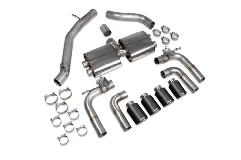 Scorpion Exhausts Non-resonated cat/gpf-back system with valves Valved S3 Saloon 8V 2013 - SAUS096CF Scorpion Exhausts