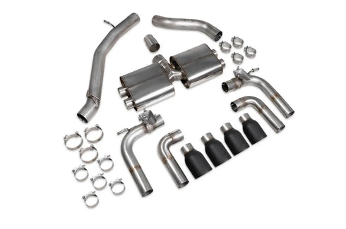 Scorpion Exhausts Non-resonated cat/gpf-back system with valves Valved S3 Saloon 8V 2013 - SAUS096C Scorpion Exhausts
