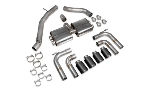 Scorpion Exhausts Non-resonated cat/gpf-back system without valves Non-valved S3 Saloon 8V 2013 - SAUS097CF Scorpion Exhausts