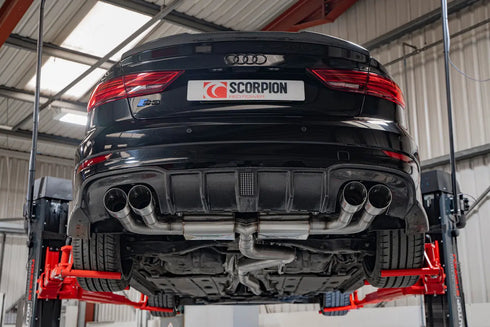 Scorpion Exhausts Non-resonated cat/gpf-back system without valves Non-valved S3 Saloon 8V 2013 - SAUS097 Scorpion Exhausts