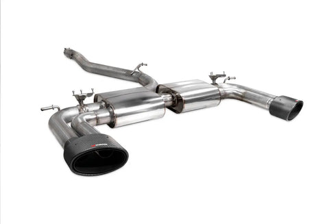 Scorpion Exhausts Non-resonated cat/gpf-back system with valves Valved S3 Saloon 8V 2013 - SAUS098CF Scorpion Exhausts
